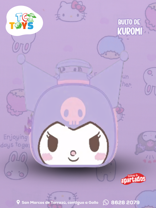 Lonchera Original Kuromi Morada con Orejas.