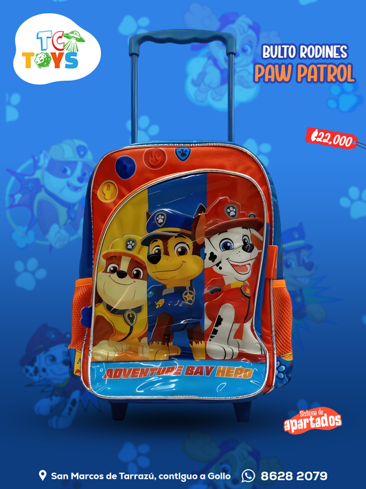 Bulto de Rodines Paw Patrol Spin Master.