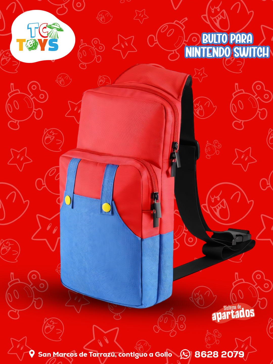 Bulto para Nintendo Switch de Mario Bros.