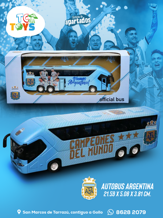 Auto Bus Futbol Argentina Oficial de Colección.