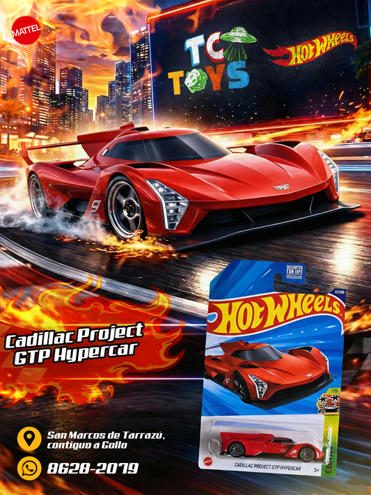 Hot Wheels Cadillac Project GTP Hypercar/Hypervoiture Rojo.