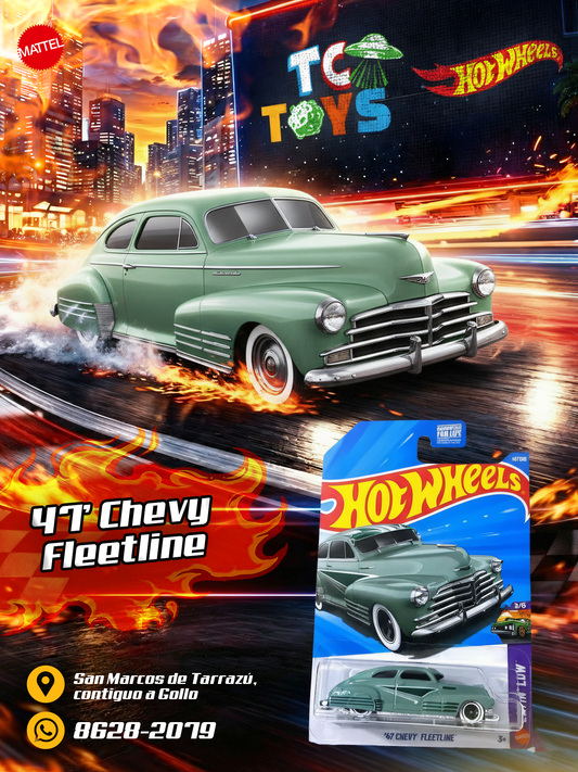 Hot Wheels 47 Chevy Fleetline Verde.