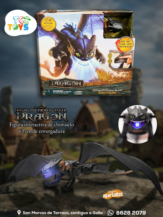 Figura Como Entrenar a tu Dragón Ultimate Plasma Blast Chimuelo.