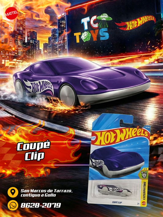 Hot Wheels Coupé Clip Morado.