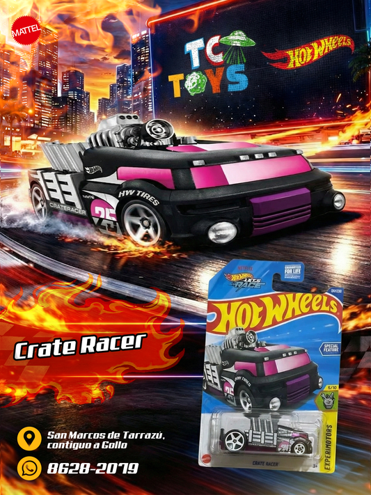 Hot Wheels Crate Racer Negro.