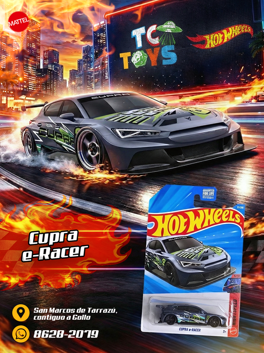 Hot Wheels Cupra e-Racer / Voiture de Course Gris.