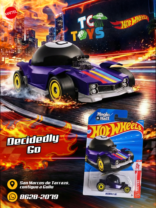 Hot Wheels Decidedly Go Morado Oscuro.