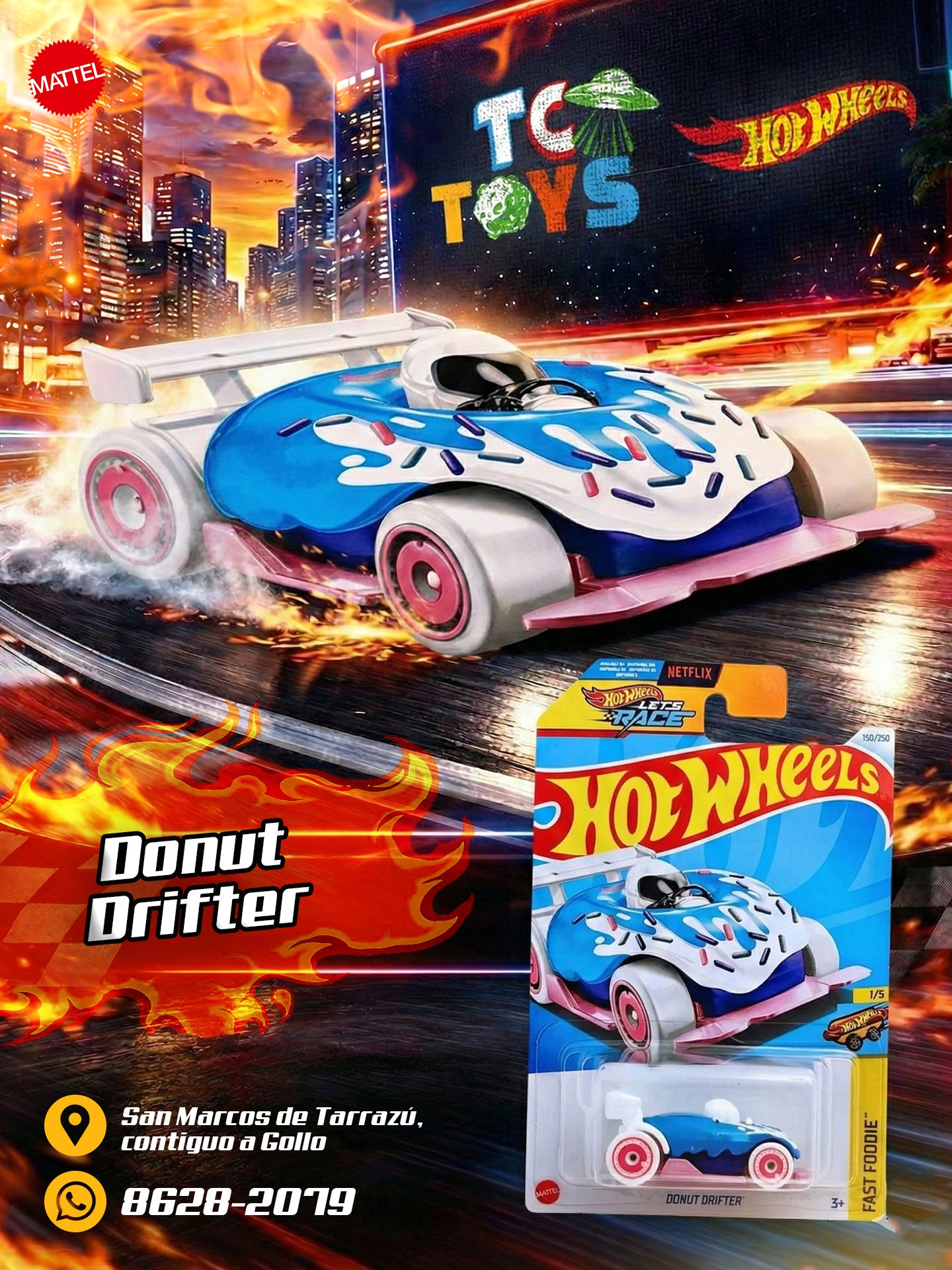 Hot Wheels Donut Drifter Celeste.