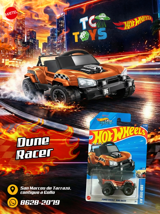 Hot Wheels Power Wheels Dune Racer Naranja.