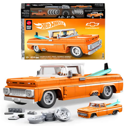 Mattel Brick Shop Hot Wheels Custom 62 Chevy Pickup.