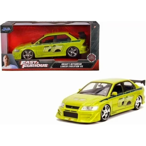 Rápidos y Furiosos Jada Brian's Mitsubishi Lancer Evolution VII 1:24.