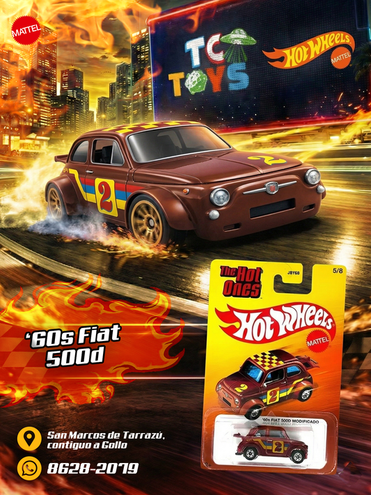 Hot Wheels The Hot Ones 60s Fiat 500D Modificado.