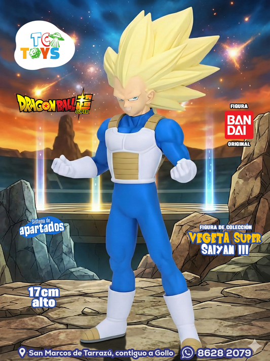 Figura Bandai Dragon Ball Vegeta Super Saiyan 3.
