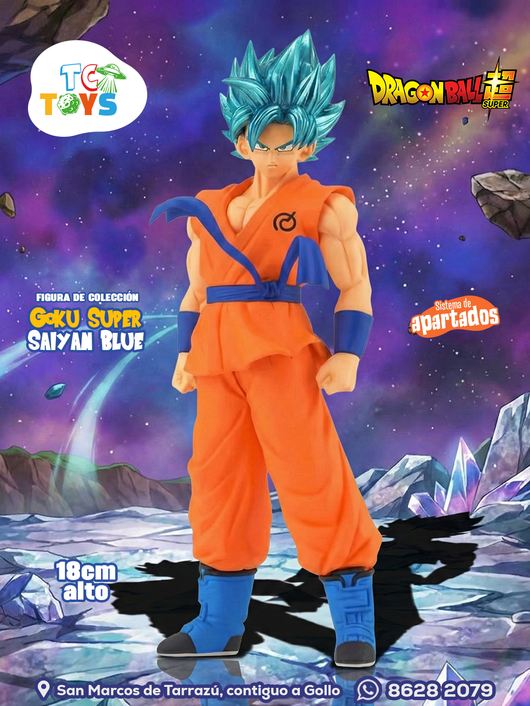 Figura Bandai Dragon Ball Super Goku Super Saiyan Blue.