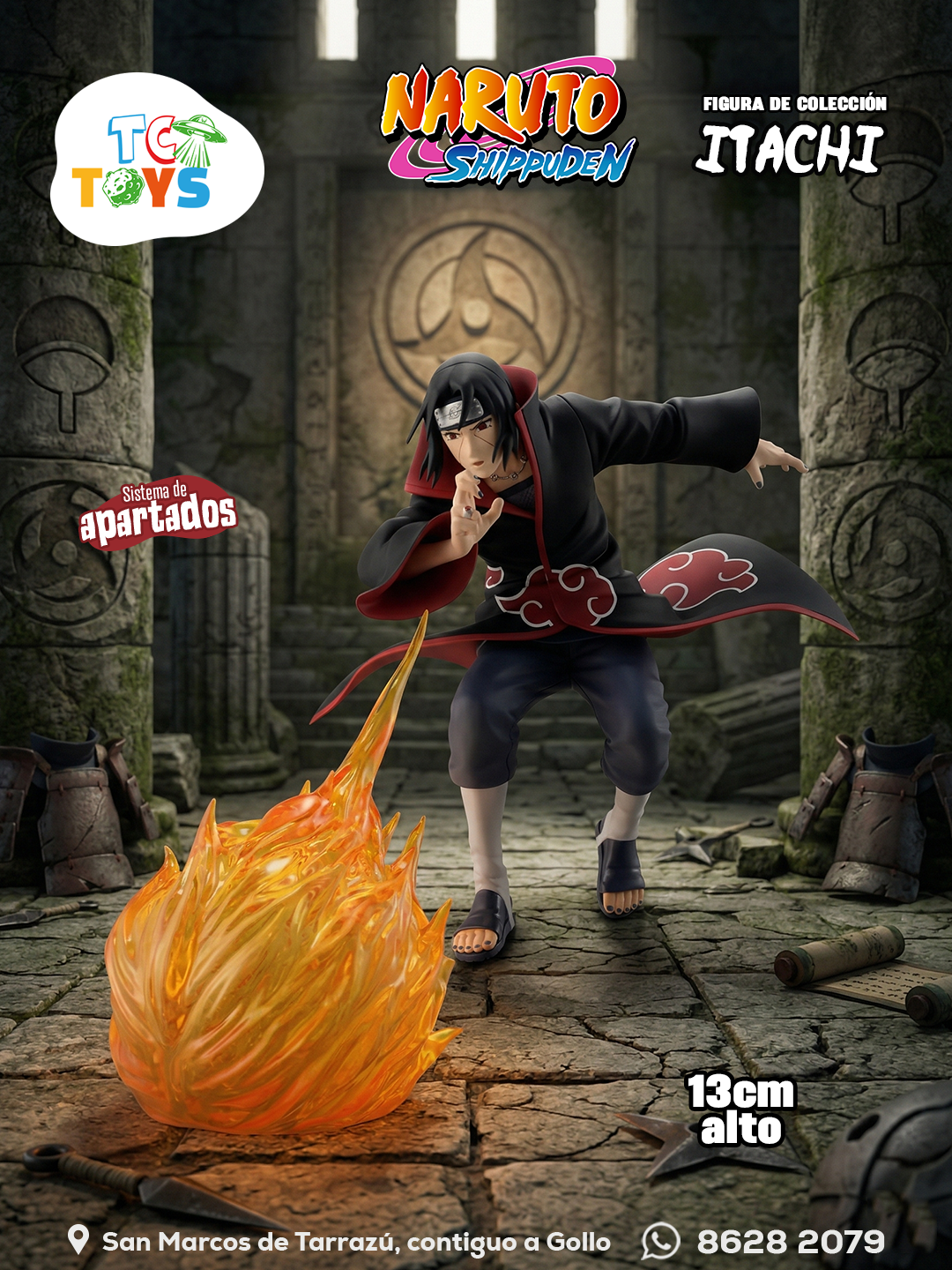 Figura Bandai Naruto Shippuden Itachi Uchiha.