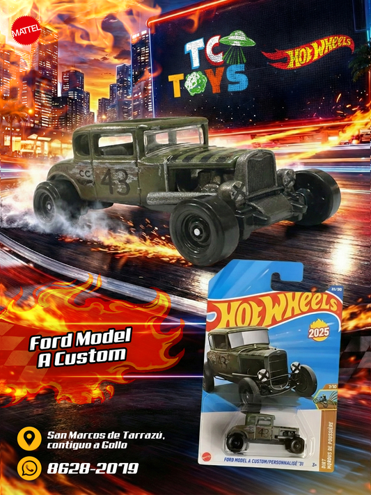 Hot Wheels Ford Model A Custom/Personnalisé 31 Verde.