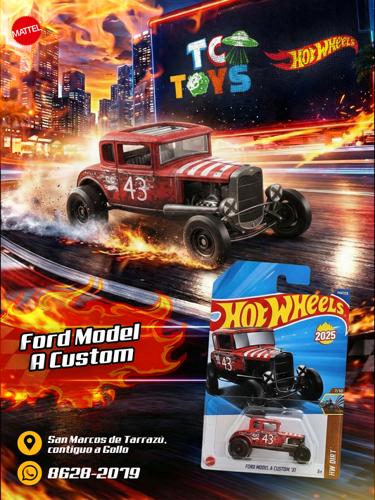Hot Wheels Ford Model A Custom 31 Rojo.