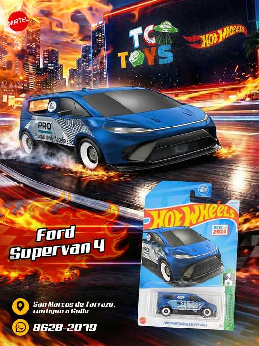 Hot Wheels Ford Performance Supervan 4 Azul.