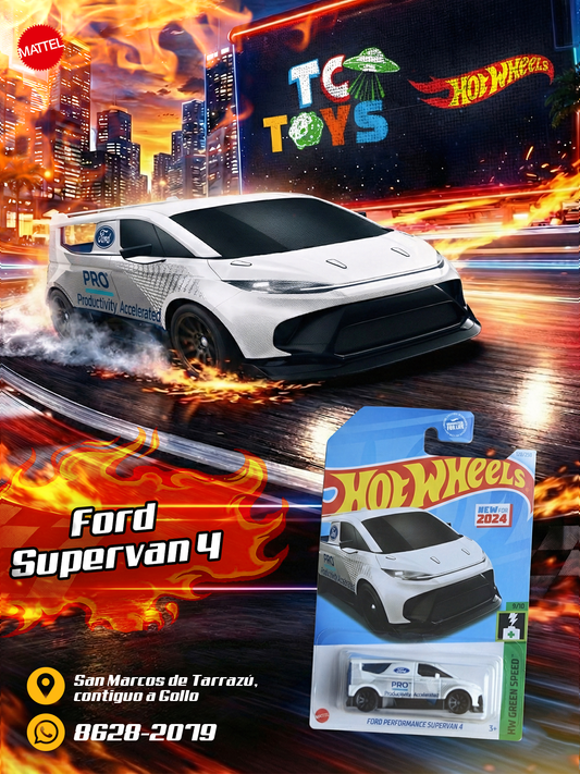 Hot Wheels Ford Performance Supervan 4 Blanco.