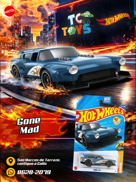 Hot Wheels Gone Mad Azul.