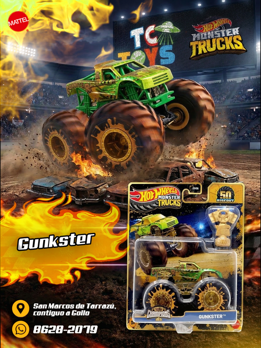 Hot Wheels Monster Trucks 50 Bigfoot Gunkster.