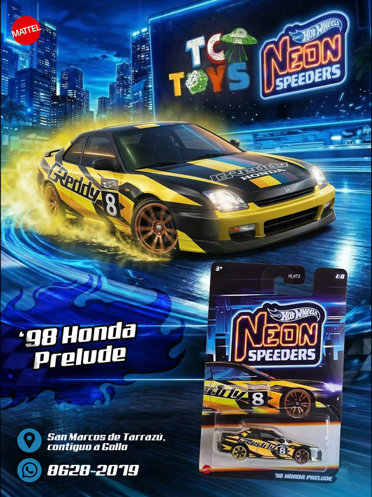 Hot Wheels Neon Speeders 98 Honda Prelude.