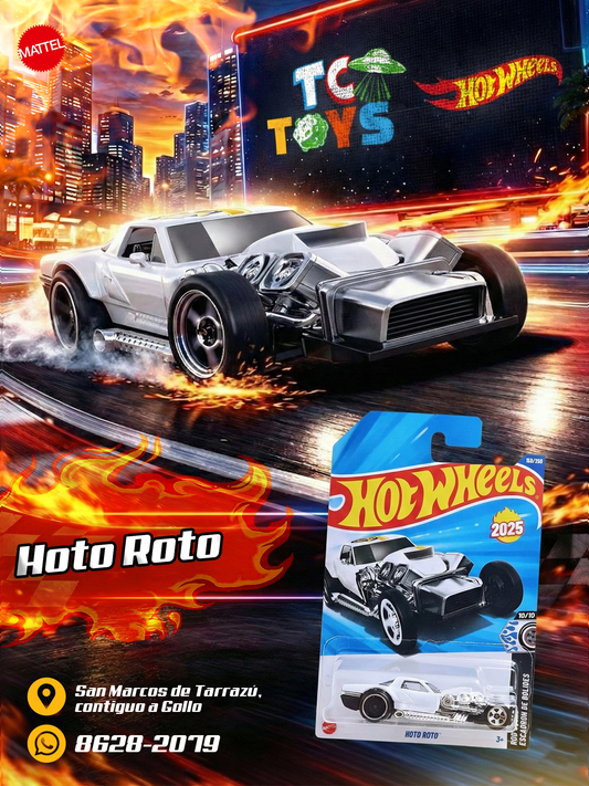 Hot Wheels Hoto Roto Blanco.