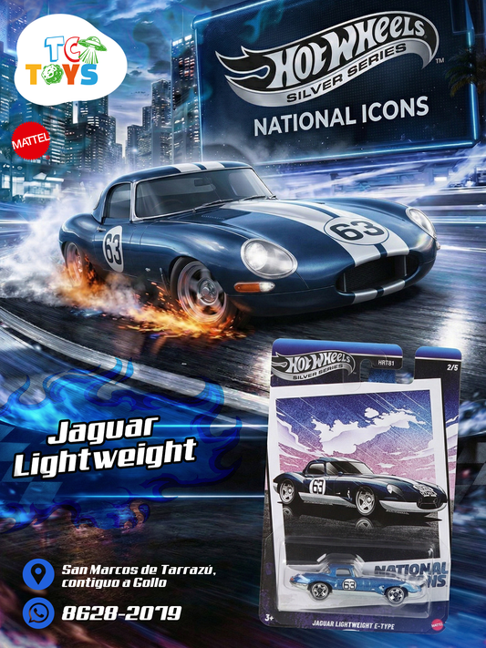 Hot Wheels Silver Series National Icons Jaguar Lightweight E-Type.