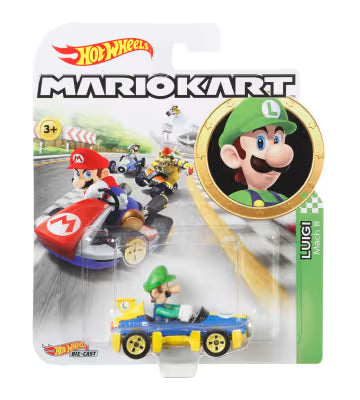 Hot Wheels Mario Kart Luigi Mach 8.