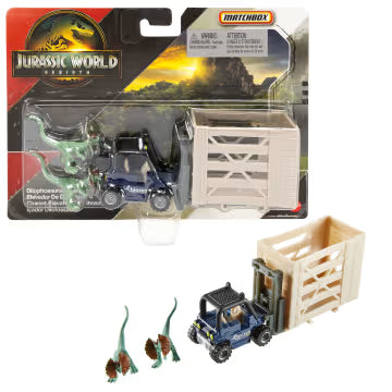 Matchbox Jurassic World Elevador de Dilofosaurus.