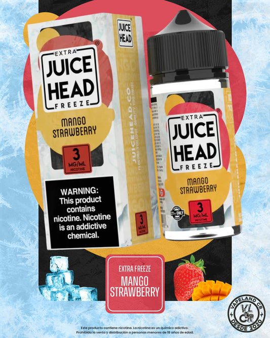 Juice Head Extra Freeze Mango Strawberry 3mg y 6mg.