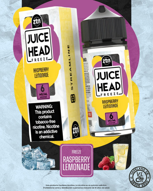 Juice Head Freeze Raspberry Lemonade 3mg y 6mg.