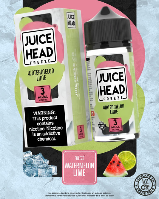 Juice Head Freeze Watermelon Lime 3mg y 6mg.