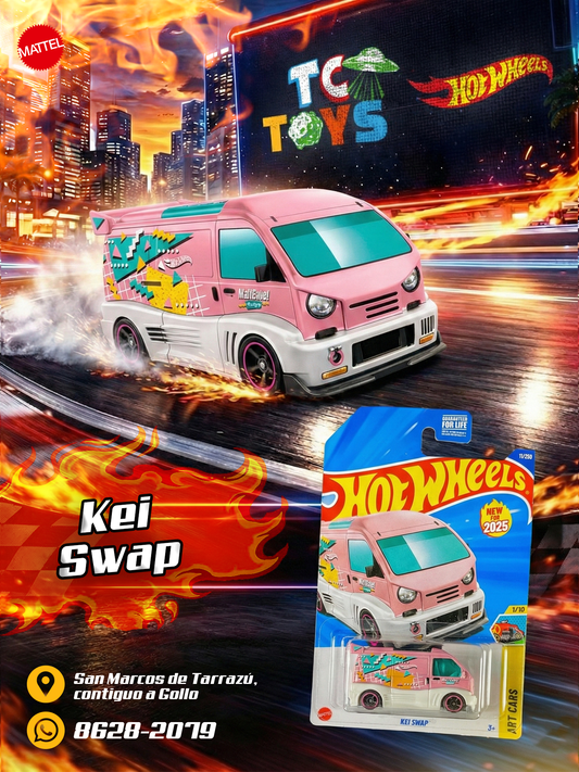 Hot Wheels Kei Swap Rosado.