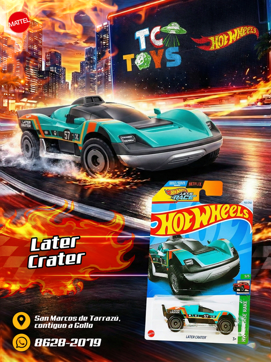 Hot Wheels Later Crater Turquesa.