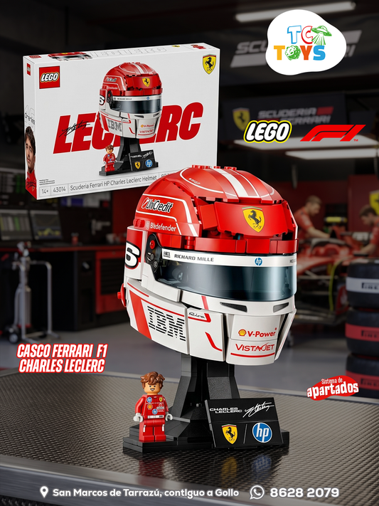 Lego Editions Casco Escudería Ferrari Charles Leclerc 43014.