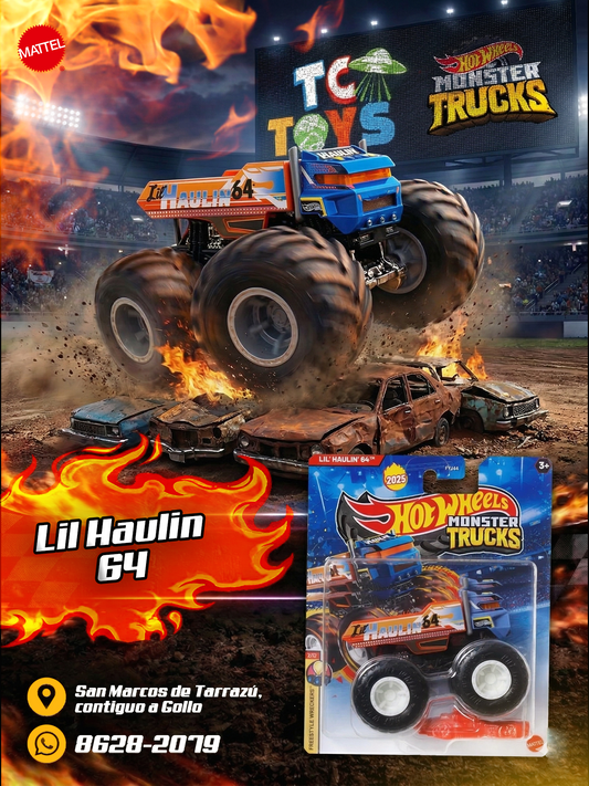 Hot Wheels Monster Trucks Lil Haulin 64.