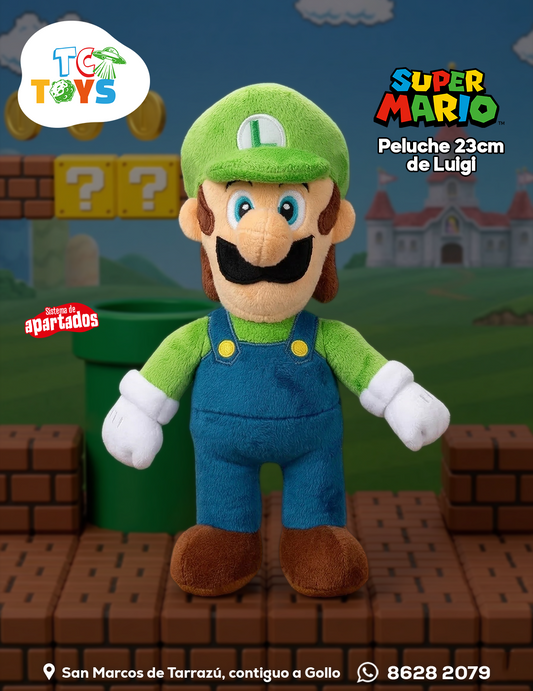 Peluche Super Mario Luigi Jackks.