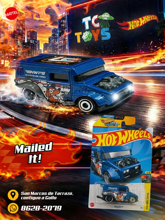 Hot Wheels Mailed It! Azul.