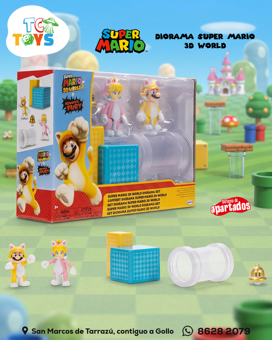 Set Diorama Super Mario 3D World + Bowser's Fury Jakks.