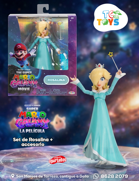 Figura The Super Mario Galaxy Movie Rosalina Jakks.