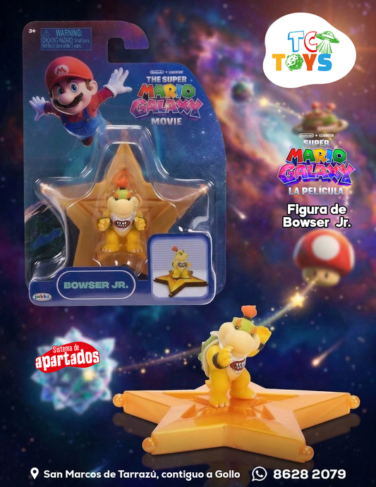 Figura The Super Mario Galaxy Movie Bowser JR Jakks.