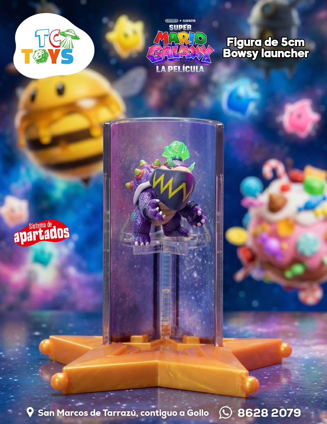 Figura The Super Mario Galaxy Movie Wonder Bowser JR Jakks.