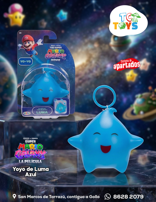 Yoyo The Super Mario Galaxy Movie Azul Blau Blu Luma Jakks.
