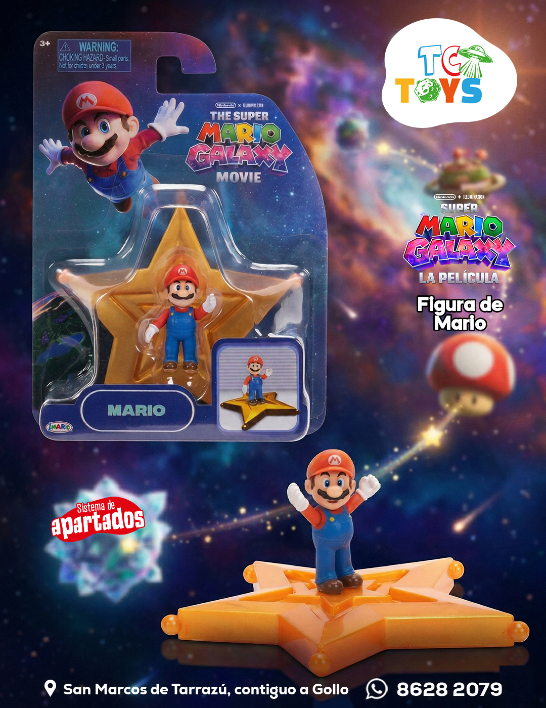 Figura The Super Mario Galaxy Movie Mario Jakks.
