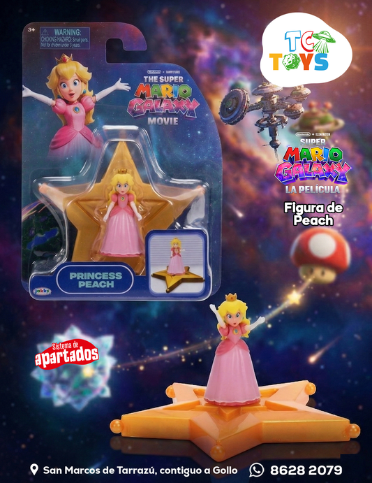 Figura The Super Mario Galaxy Movie Princesa Peach Jakks.