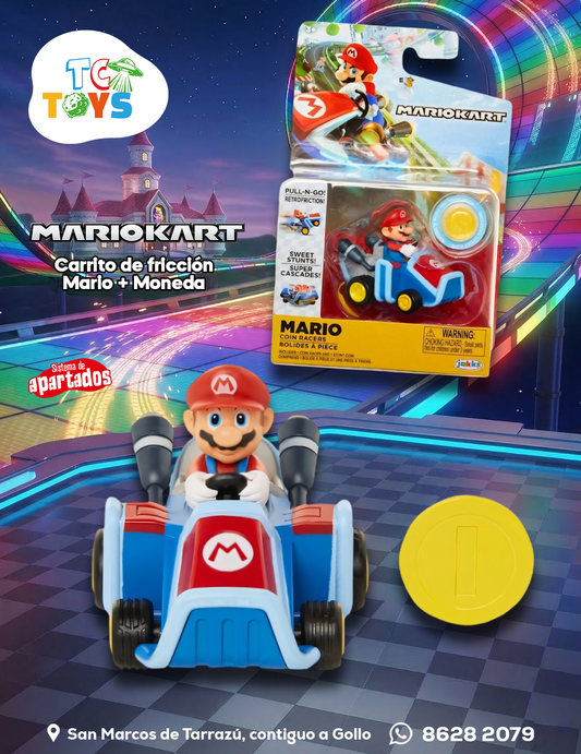 Mario Kart Mario Con Moneda Jakks.