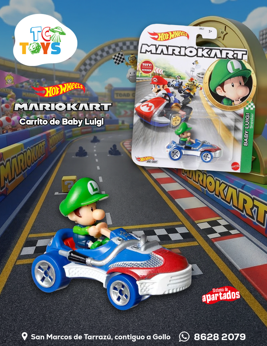 Hot Wheels Mario Kart Baby Luigi Sneeker.