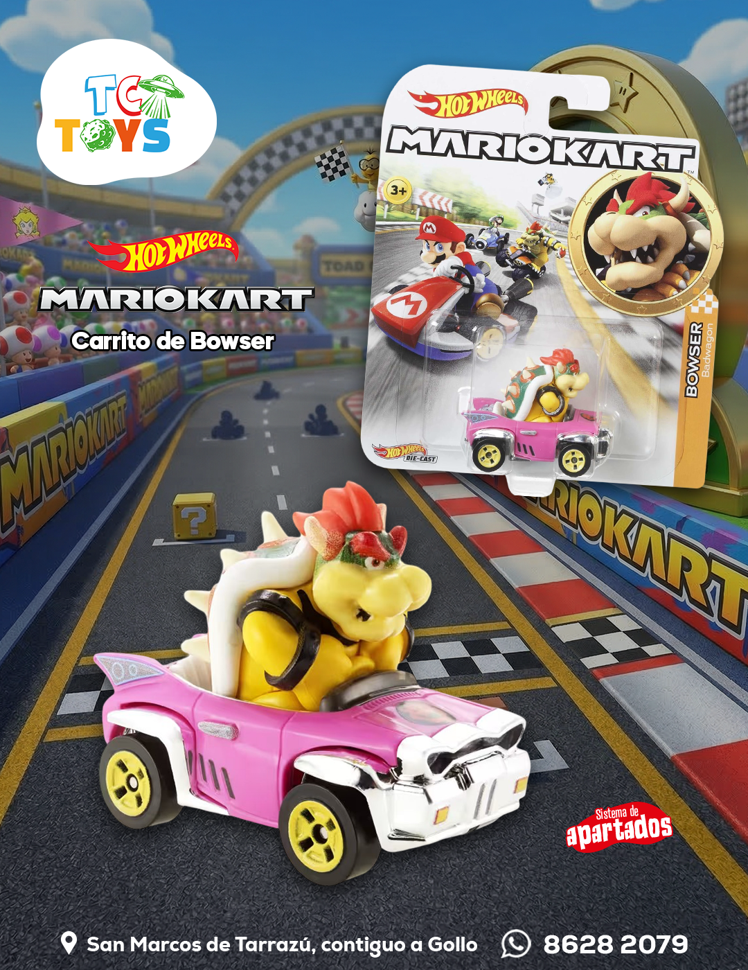 Hot Wheels Mario Kart Bowser Badwagon.