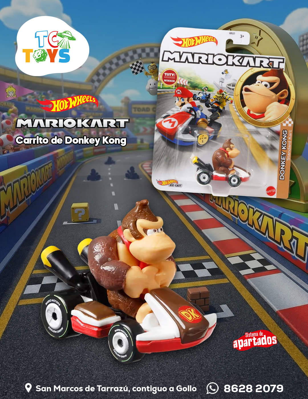 Hot Wheels Mario Kart Donkey Kong Standard Kart.